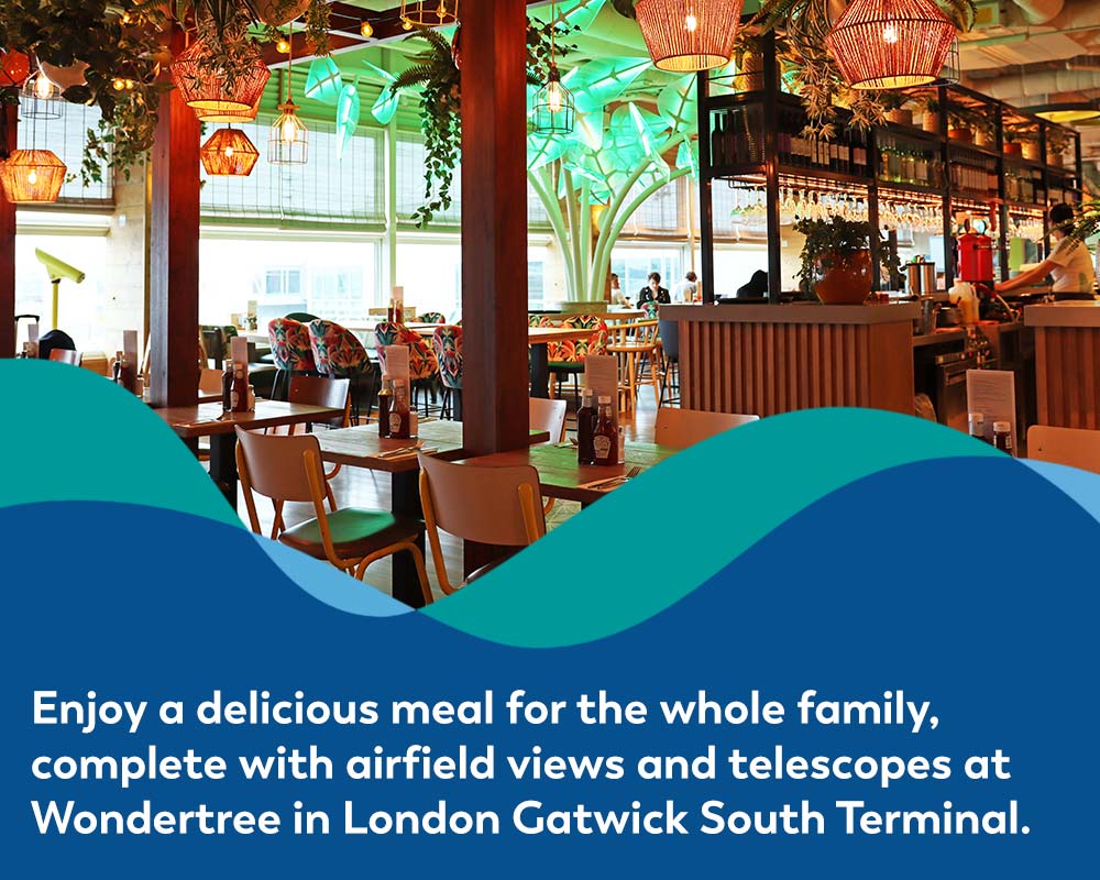 Banner image showing the decor of Wondertree in London Gatwick South Terminal